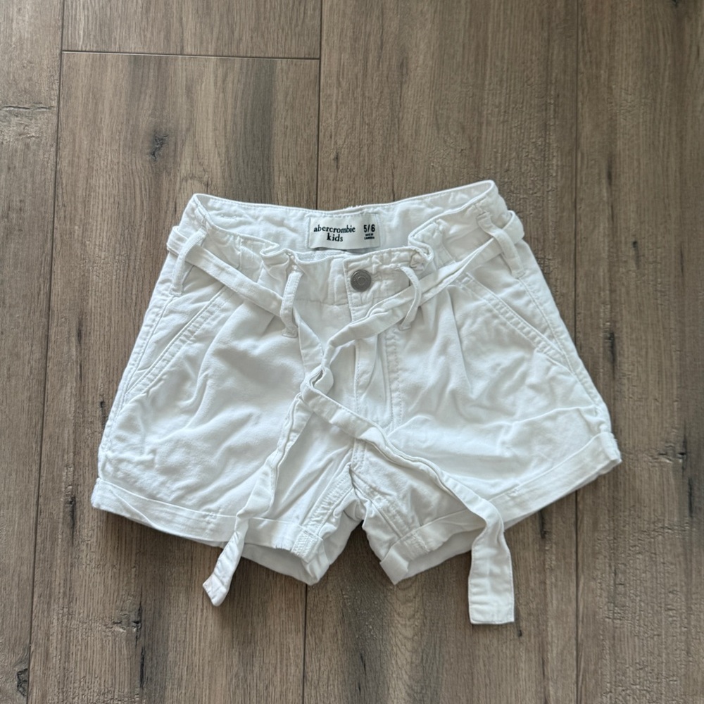 Toddler Abercrombie & Fitch White Shorts